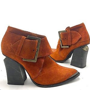 Jeffrey Campbell Orange Ankle Boots